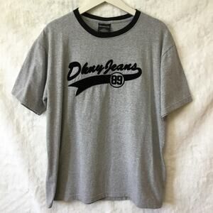 DKNY Men Gray with Logo T-Shirt